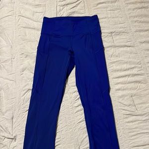 Lululemon FAST AND FREE LEGGINGS. LARSPUR. GREAT CONDITION. 25 inch inseam
